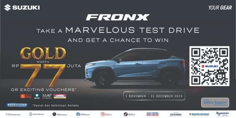 Test Drive Suzuki Fronx - Menangkan Hadiah Emas Senilai 77 Juta